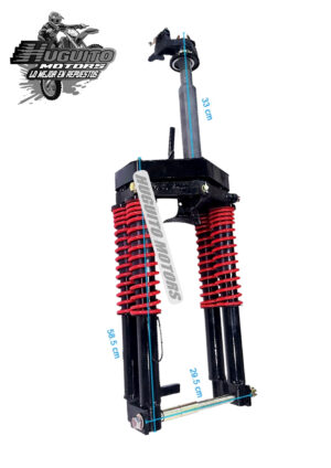 BARRAS MTF D/BARRA D/RESORTE PARA CABINA 58CM C/YUGO Y RES. ROJO