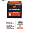 BATERIA E-MOTION ETX7L AGM 12V 7Ah(10h) 100CCA 112X67X130 (-+)