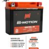 BATERIA E-MOTION EB7BL-B AGM 12V 7Ah(10h) 90CCA 145X57X127 (-+)