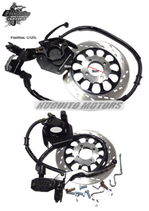 DISCO FRENO DEL. GL125 4H C/CALIPER Y BOMBA COMP. DER.