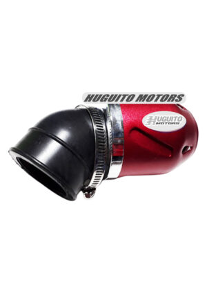 FILTRO AIRE UNIV. 38MM ROJO SEMI CURVO KY-A-151