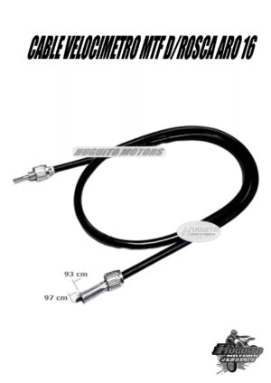 CABLE VELOCIMETRO MTF D/ROSCA ARO 16