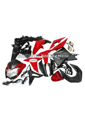 KIT ACCES. CB110 ROJO C/FAROS