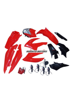 KIT ACCES. X150R C/FAROS ROJO C/STIKER