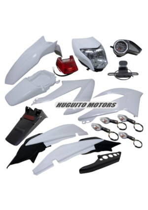 KIT ACCES. X150R C/FAROS+VELOC. BLANCO C/STIKER