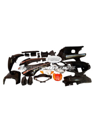 KIT ACCES. BIZ110 C/FV NEGRO C/STICKER